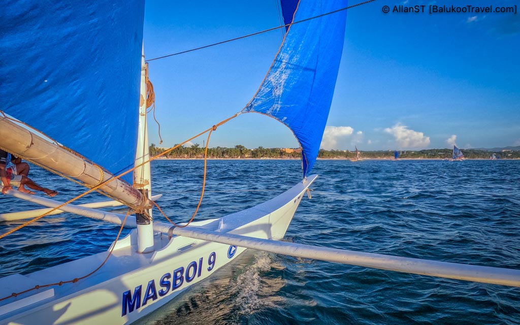 Paraw Sailing Sunset Cruise. One of the must-do activity on Boracay.
