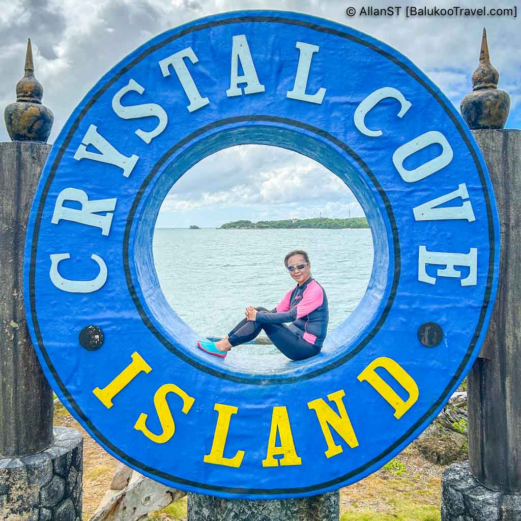 Crystal Cove Island is a popular destination and usually part of the island hopping tour.