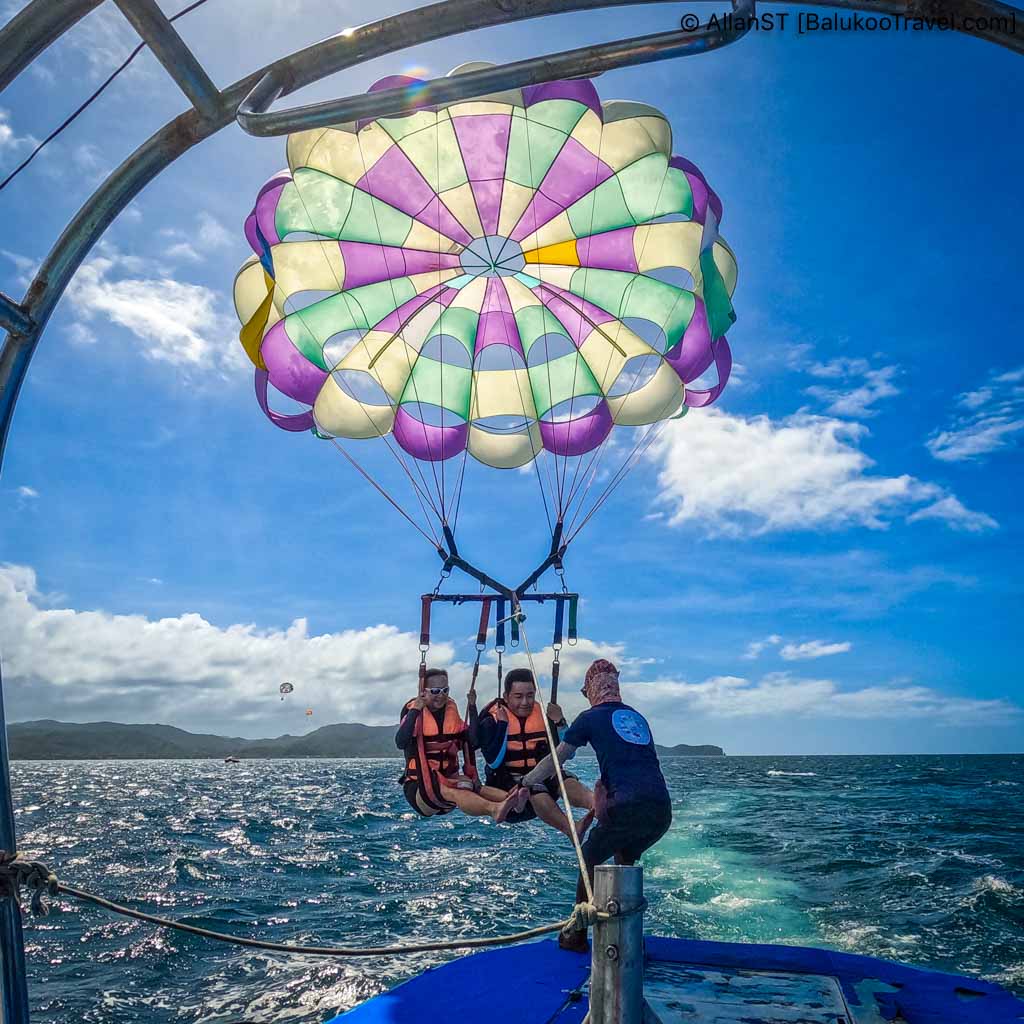 Parasailing is one of the top activities on the island