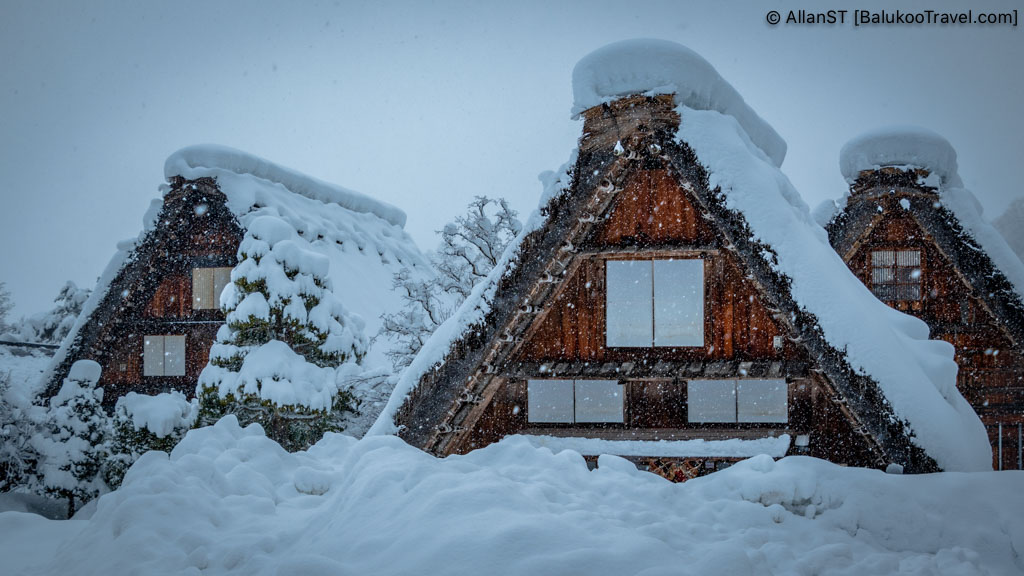 The famed "Shirakawago Three Houses" The famed "Shirakawago Three Houses"