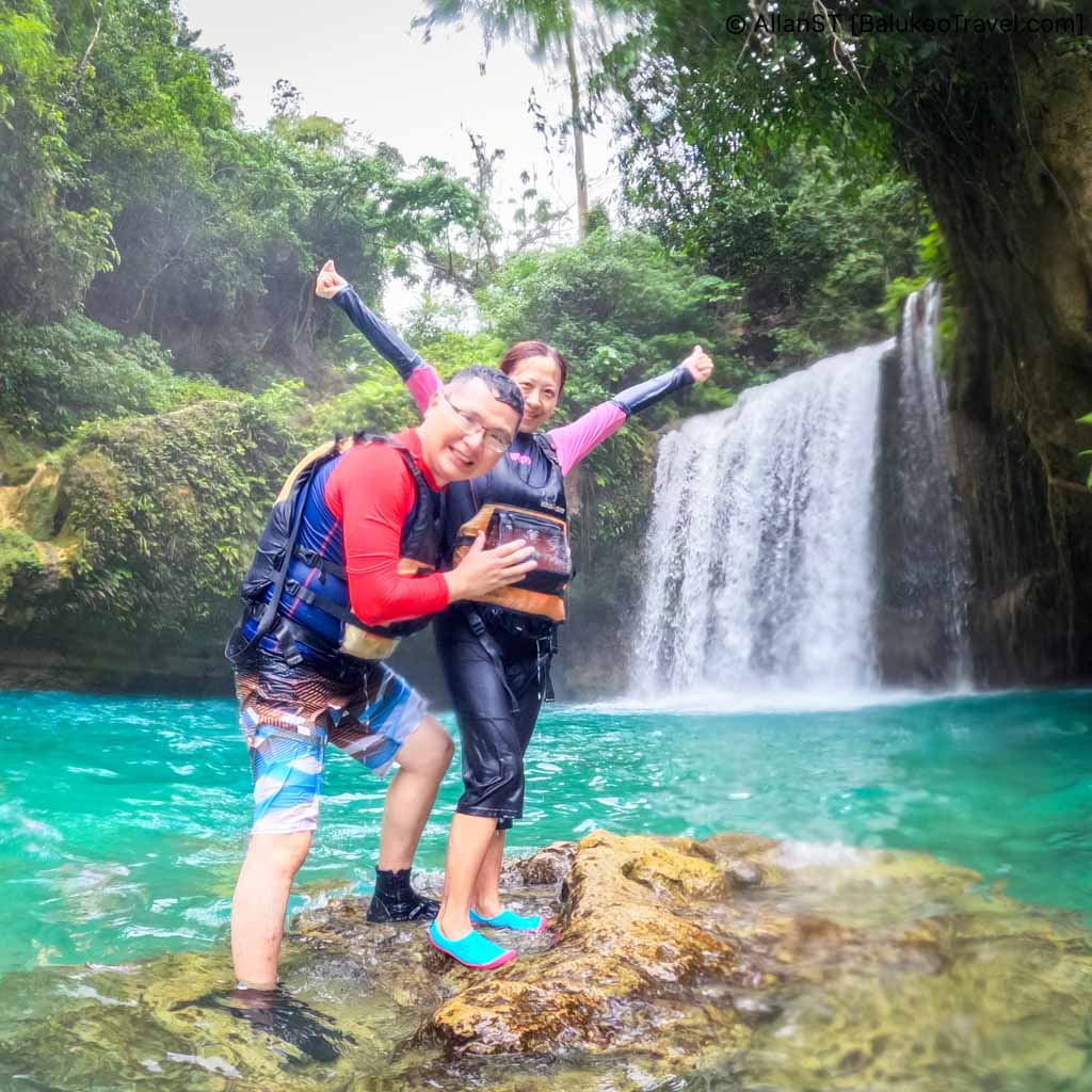 The main waterfall at Kawasan River