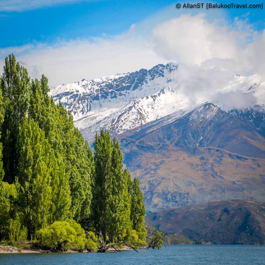 Lake Wanaka with the Southern Alps as its backdrop