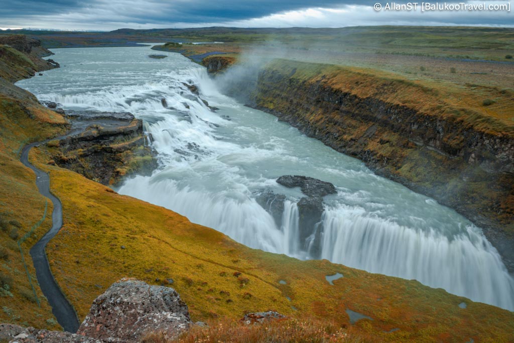 Gullfoss Waterfall (Golden Falls) (Iceland Itinerary 10-Day Road Trip)
