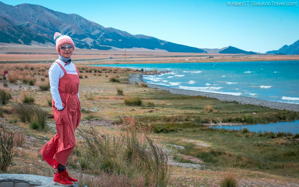 Sayram Lake is not about reaching a single viewpoint — the beauty is spread around the entire loop.