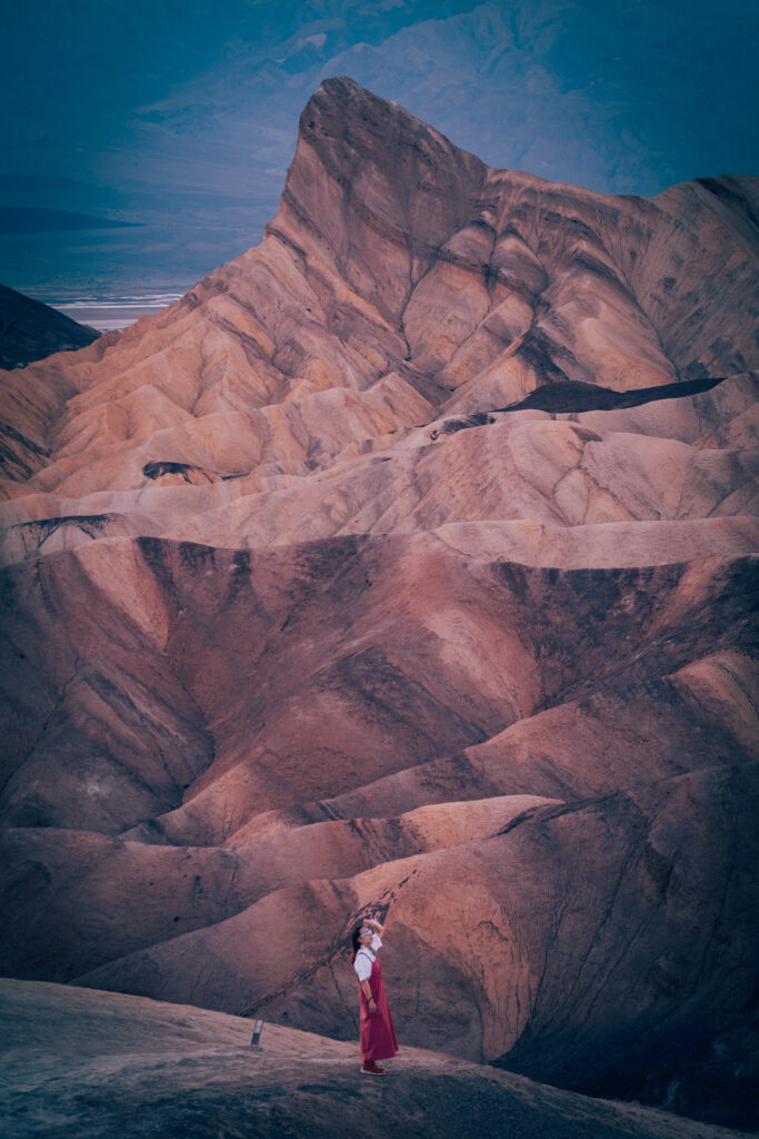 Stunning scenery at Zabriskie Point, Death Valley: USA Southwest Road Trip Itinerary