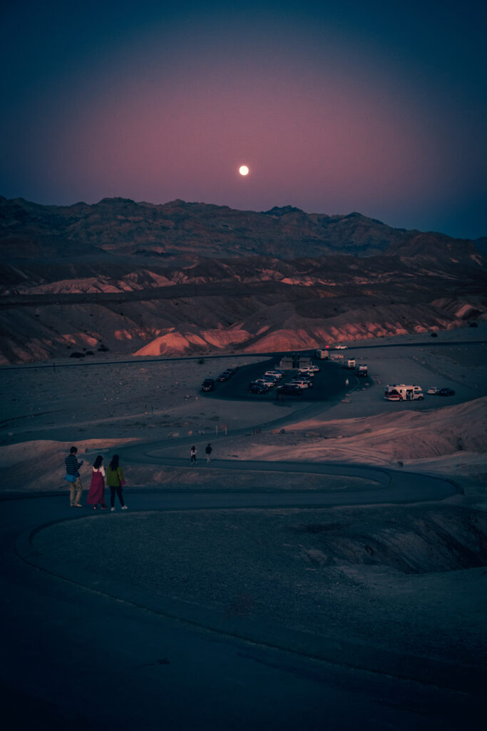 Sunset at Zabriskie Point, Death Valley