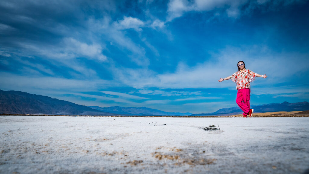 Salt plain at Death Valley: USA Southwest Road Trip Itinerary